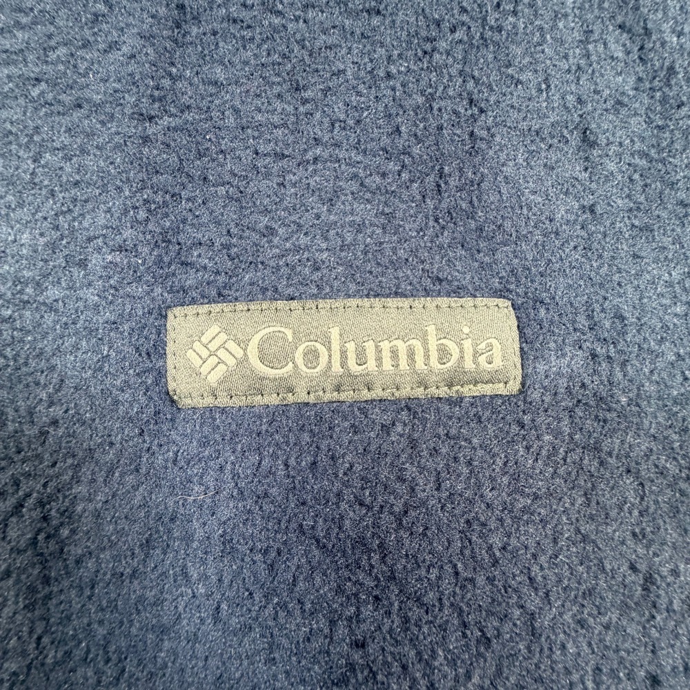 NWT Columbia Mens Large Steens Mountain Fleece Vest Navy Blue Full Zip - Picture 7 of 9